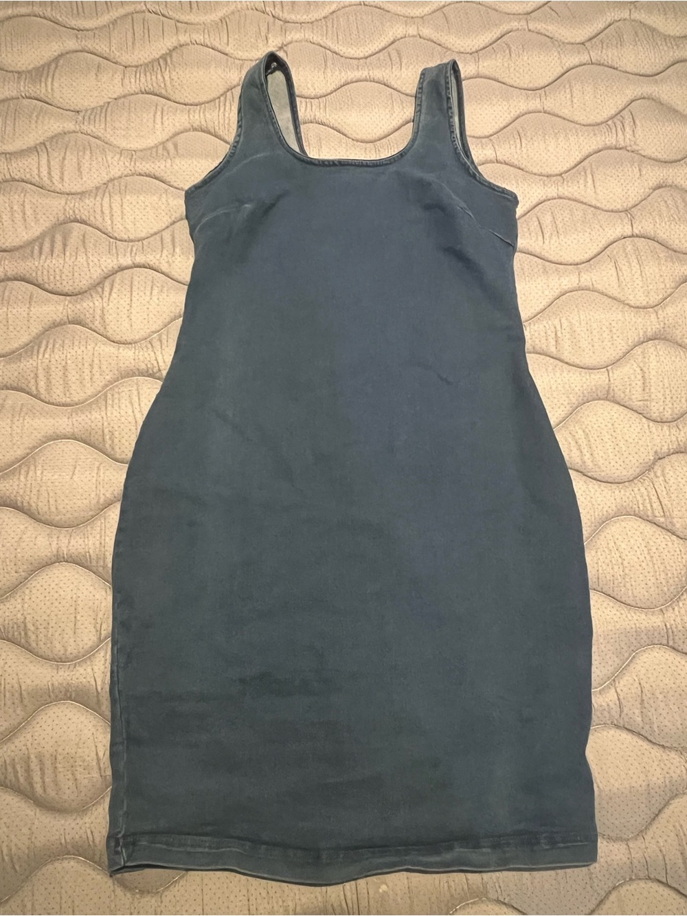 Derek Heart Sleeveless Mini Dress stretchy Jean look